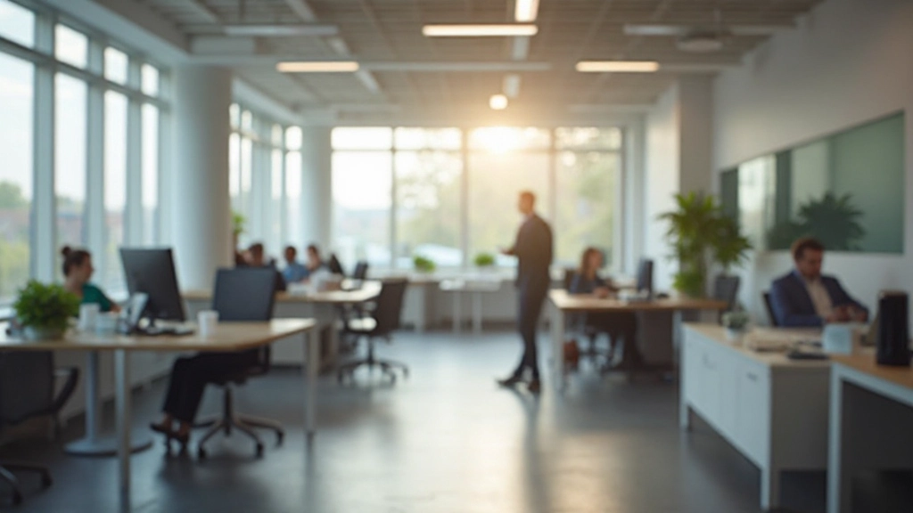 Professioneel kantoor met twee werknemers die Nederlands spreken in een vergadering